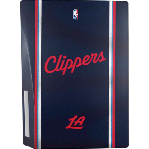 NBA Los Angeles Clippers Distressed Red PS5 Console Skin